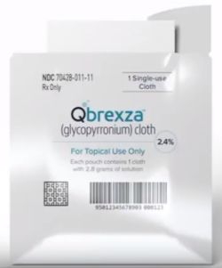 Qbrexza Glycopyrronium Cloth Wipes